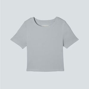 Everlane The Ribbed Baby Tee in Sky